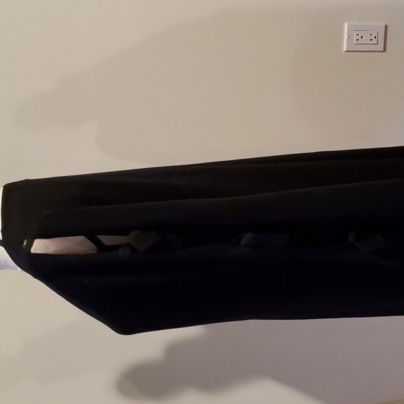 Milly Black Knitted Dress with 3-Tie Sleeves Oversized Small - Picture 4 of 8